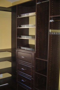 Mahogany Custom Closet