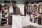 Walk in closet with full island