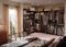 Dark wood reach-In closet